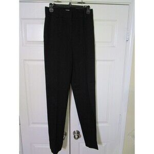 Chace Womens Dress Pants Size 6 Black Lined Straight Leg High Rise